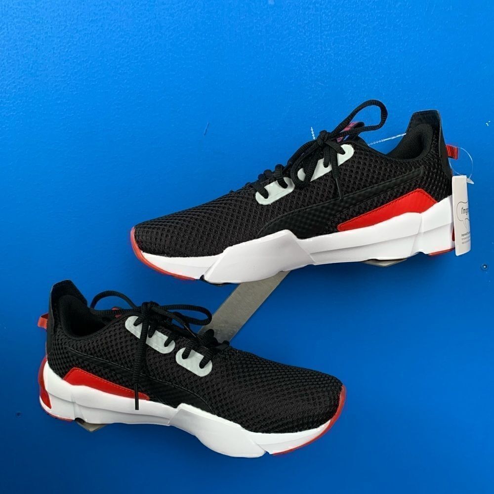 Puma Cell Phase Primary Black and White with Red 193583-01 SIz 8 Men's brand new